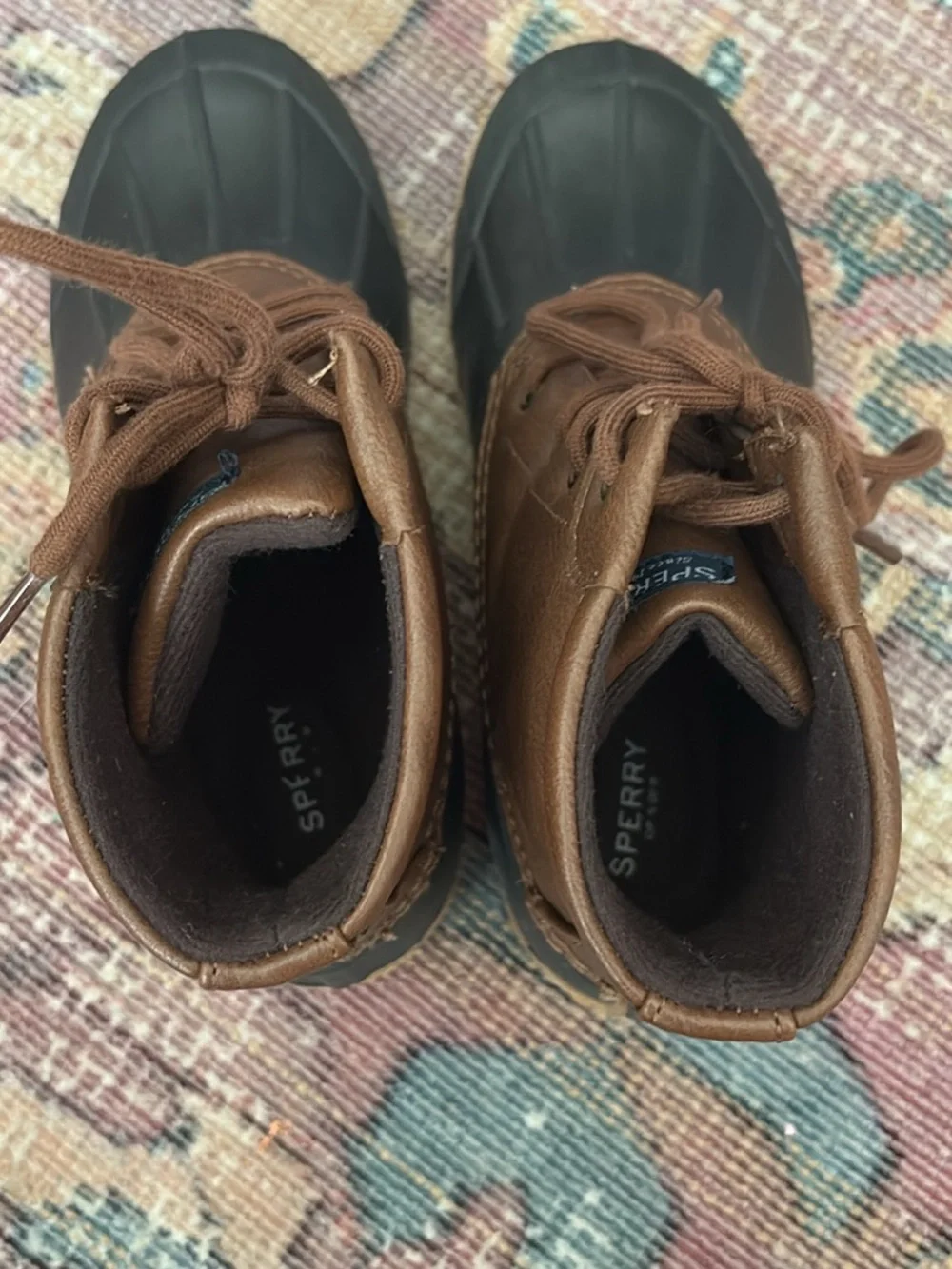 Sperry Kid’s Brown Duck Boots- 3